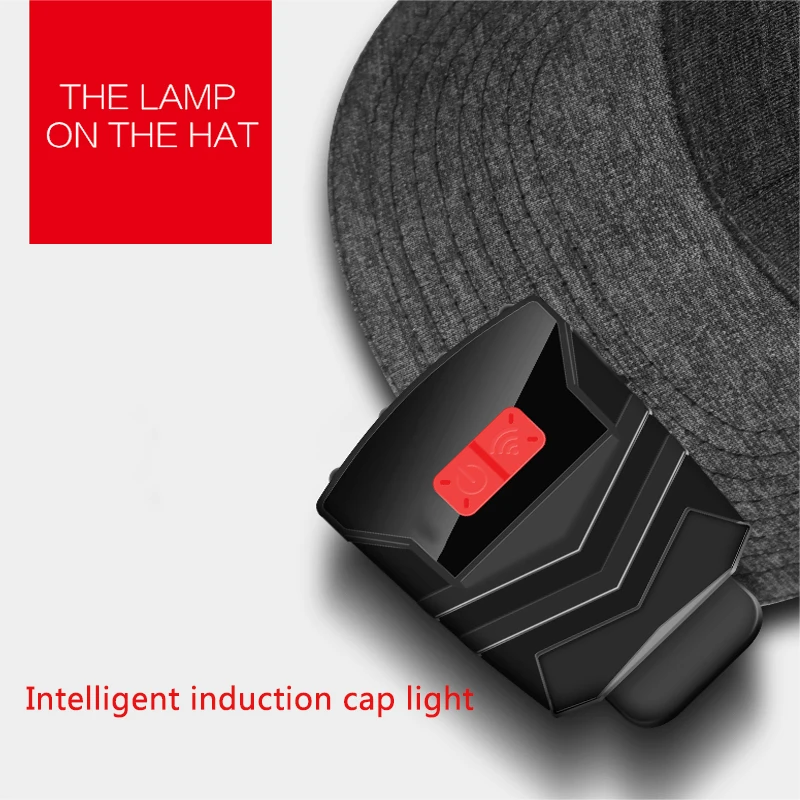 Mini Induction charging headlight glare night fishing light bright LED cap lamp head-mounted visor clip lamp Led clip flashlight 
Mini Induction charging headlight glare night fishing light bright LED cap lamp head-mounted visor clip lamp Led clip flashlight