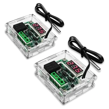 2 Pcs Temperature Controller Module with Case - XH-W1209 Red Digital Display Thermostat DC 12V with Waterproof Probe
2 Pcs Temperature Controller Module with Case - XH-W1209 Red Digital Display Thermostat DC 12V with Waterproof Probe