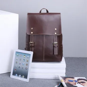 Vintage Men's backpack Genuine Leather Women Girl Students School Bag Small Shoulder Bags Casual Backpack Travel Bag 
Vintage Men's backpack Genuine Leather Women Girl Students School Bag Small Shoulder Bags Casual Backpack Travel Bag