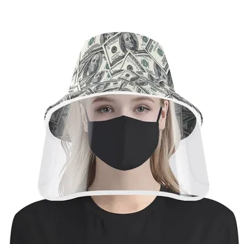 Anti-spitting Protective Hat US Dollor Pattern Anti-dust Dustproof Cover Cap Hat Adult Bucket Hat With Plastic Shield Kapelusz
Anti-spitting Protective Hat US Dollor Pattern Anti-dust Dustproof Cover Cap Hat Adult Bucket Hat With Plastic Shield Kapelusz