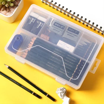 Pencil Box Primary school pencil box Multi-function transparent marker box Children art student supplies large capacity plastic
Pencil Box Primary school pencil box Multi-function transparent marker box Children art student supplies large capacity plastic