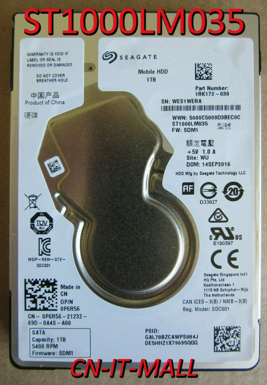 Внутренний жесткий диск для ноутбука Seagate ST1000LM035 1 ТБ 128 Мб кэш SATA 6 0 2 5 дюйма |