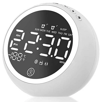 Bluetooth Alarm Clock FM Radio with Dual Alarm LED Mirror Temperature Display USB Charging Port Bluetooth Speaker For Bedroom
Bluetooth Alarm Clock FM Radio with Dual Alarm LED Mirror Temperature Display USB Charging Port Bluetooth Speaker For Bedroom