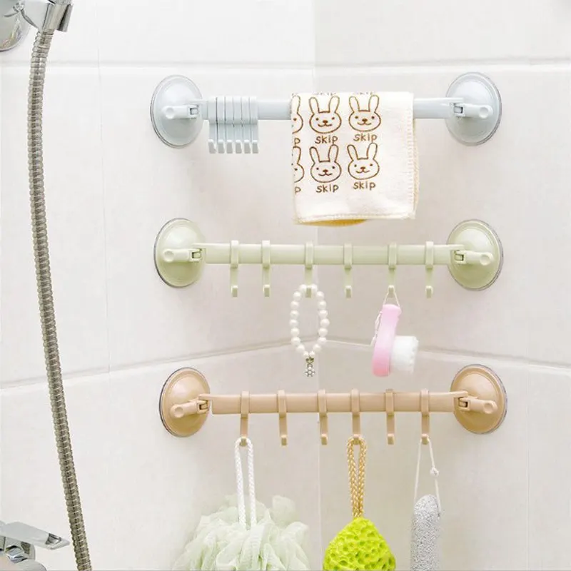 Adjustable Hook Rack Double Suction Rotating Towel Rack Multi-Function Rack Bathroom Type Sucker Kitchen Bathroom Accessories
Adjustable Hook Rack Double Suction Rotating Towel Rack Multi-Function Rack Bathroom Type Sucker Kitchen Bathroom Accessories