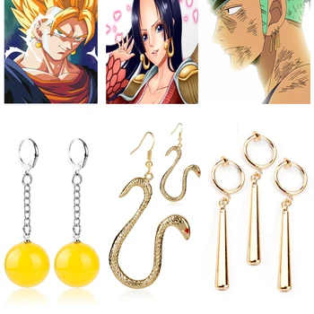 ONE PIECE Boa Hancock Zoro Earrings Men Women Classic Anime Cosplay Jewelry Dragon Ball Z Potara Drop Earring Ear Clip
ONE PIECE Boa Hancock Zoro Earrings Men Women Classic Anime Cosplay Jewelry Dragon Ball Z Potara Drop Earring Ear Clip
