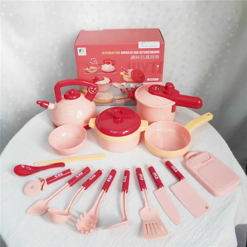 Children Simulation Kitchenware Pretend-Game Pot Cooker Small Tableware Toy Set Pink/Gray Pot Set of 16 for Toys Gift
Children Simulation Kitchenware Pretend-Game Pot Cooker Small Tableware Toy Set Pink/Gray Pot Set of 16 for Toys Gift
