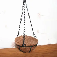 

30/50/100cm Flower Pot Hanging Chain Iron Flower Basket Holder Hanging Basket With S-Shape Hanger Hook Garden Decoration