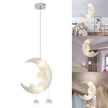 Ceiling Lamps Modern Pendant LED Moon Star Chandelier Children Bedroom Hanging Lamp Christmas Decorations For home Fixture Light
Ceiling Lamps Modern Pendant LED Moon Star Chandelier Children Bedroom Hanging Lamp Christmas Decorations For home Fixture Light