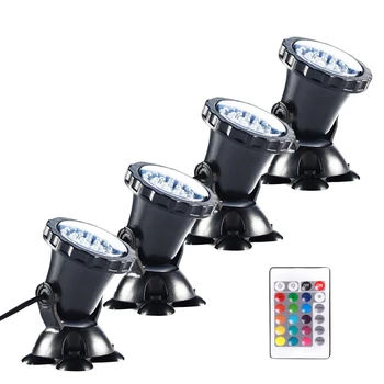 4-in-1 180 degree adjustable Waterproof Aquarium Light Underwater Spotlight with Remote Control for Fish Tank Garden Fountain
4-in-1 180 degree adjustable Waterproof Aquarium Light Underwater Spotlight with Remote Control for Fish Tank Garden Fountain