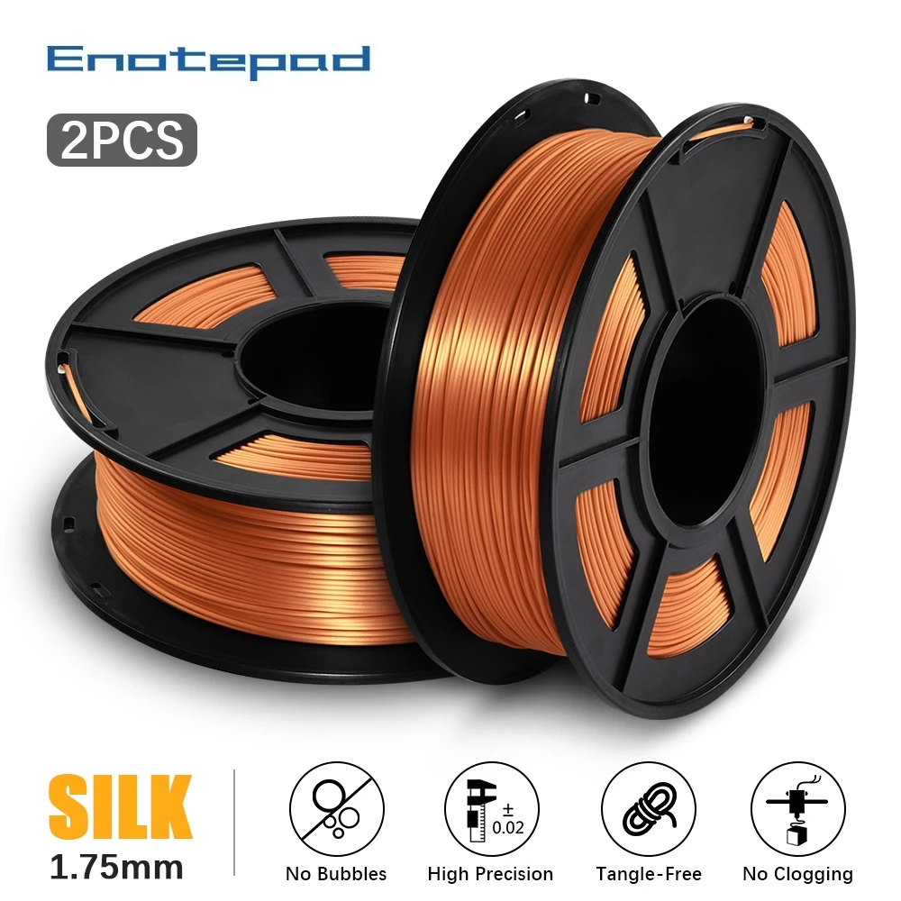 Enotepad PLA Silk filament for 3d filament silk rainbow 3D Printing Materials with Vacuum packaging fast delivery
Enotepad PLA Silk filament for 3d filament silk rainbow 3D Printing Materials with Vacuum packaging fast delivery