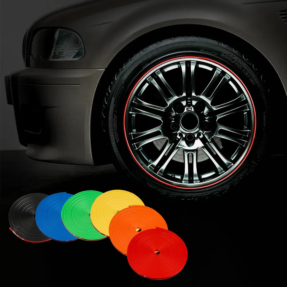 8M Car Wheel Protection Wheel Sticker Decorative Strip Rim / Tire Protection Care Cover Drop Boat Car Shape Modification
8M Car Wheel Protection Wheel Sticker Decorative Strip Rim / Tire Protection Care Cover Drop Boat Car Shape Modification