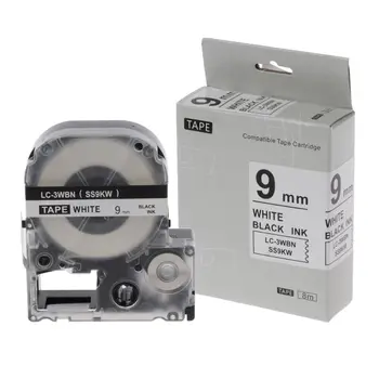 9/12/18mm Black on White Label Tape Compatible Epson Label Tapes for LW-300 LW-400
9/12/18mm Black on White Label Tape Compatible Epson Label Tapes for LW-300 LW-400