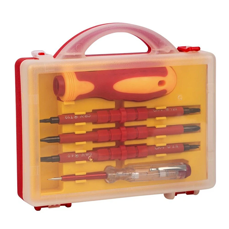 PARON 7in1 Multi-purpose Magnetic Precision Screwdriver Electrician Set Electric Test Screw Driver Precision Swivel Head Tool
PARON 7in1 Multi-purpose Magnetic Precision Screwdriver Electrician Set Electric Test Screw Driver Precision Swivel Head Tool