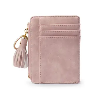 Leather Tassel Pendant Women ID Credit Card Holder Zipper Purse Coin Pocket Card Case Bag Keychain Mini Wallets 
Leather Tassel Pendant Women ID Credit Card Holder Zipper Purse Coin Pocket Card Case Bag Keychain Mini Wallets