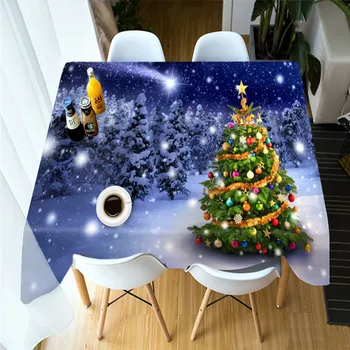 3D Tablecloth Merry Christmas Luminous Christmas Tree Pattern Waterproof Thicken Rectangular and Round Table Cloth for Wedding
3D Tablecloth Merry Christmas Luminous Christmas Tree Pattern Waterproof Thicken Rectangular and Round Table Cloth for Wedding