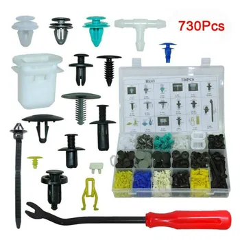 Fenders Car fastener clip Push Pin Retainer Trim Bumper HE43 Universal 730pcs Set
Fenders Car fastener clip Push Pin Retainer Trim Bumper HE43 Universal 730pcs Set