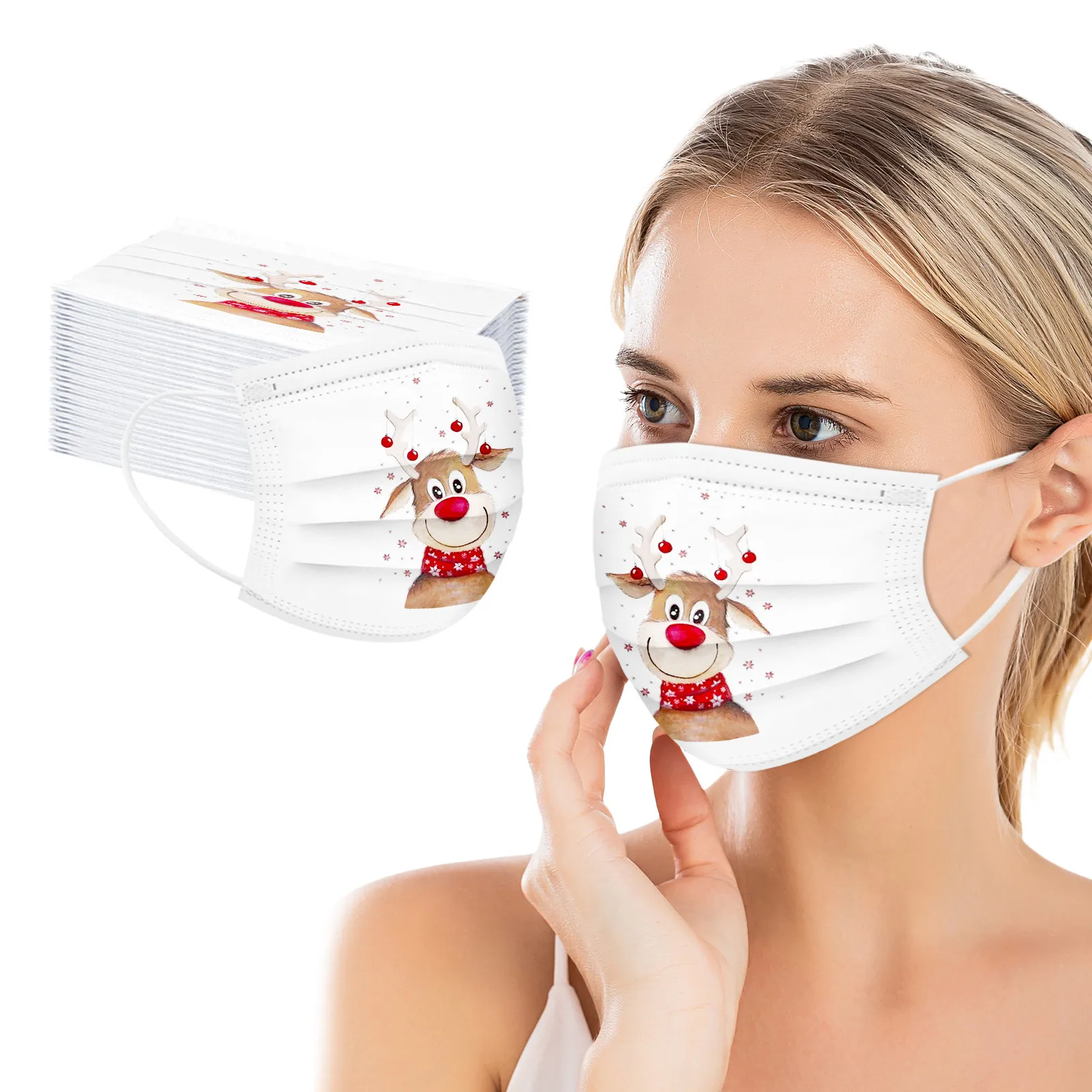 50PCS Fast Delivery Adult Disposable Masks Christmas маска для лиа с пѬином Headband Breathable masque Protection Mascarillas
50PCS Fast Delivery Adult Disposable Masks Christmas маска для лиа с пѬином Headband Breathable masque Protection Mascarillas
