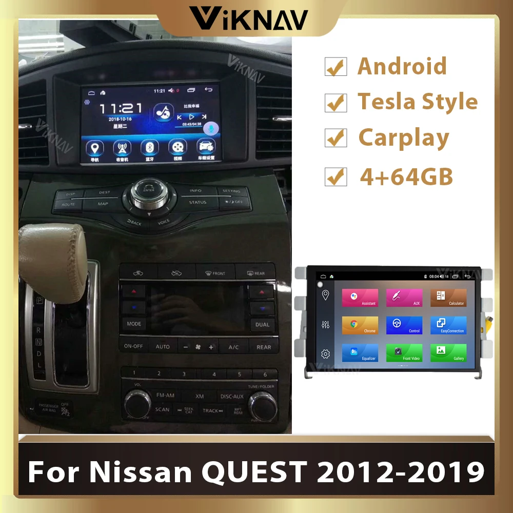 2 din Android Car radio for Nissan QUEST 2012 - 2019 Auto Stereo multimedia DVD player receiver GPS head unit
2 din Android Car radio for Nissan QUEST 2012 - 2019 Auto Stereo multimedia DVD player receiver GPS head unit