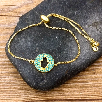 Simple Exquisite Handmade Bracelet Personality Palm Shape Adjustable Chain Bracelets 3 Colors Choice Jewelry Gift for Women
Simple Exquisite Handmade Bracelet Personality Palm Shape Adjustable Chain Bracelets 3 Colors Choice Jewelry Gift for Women