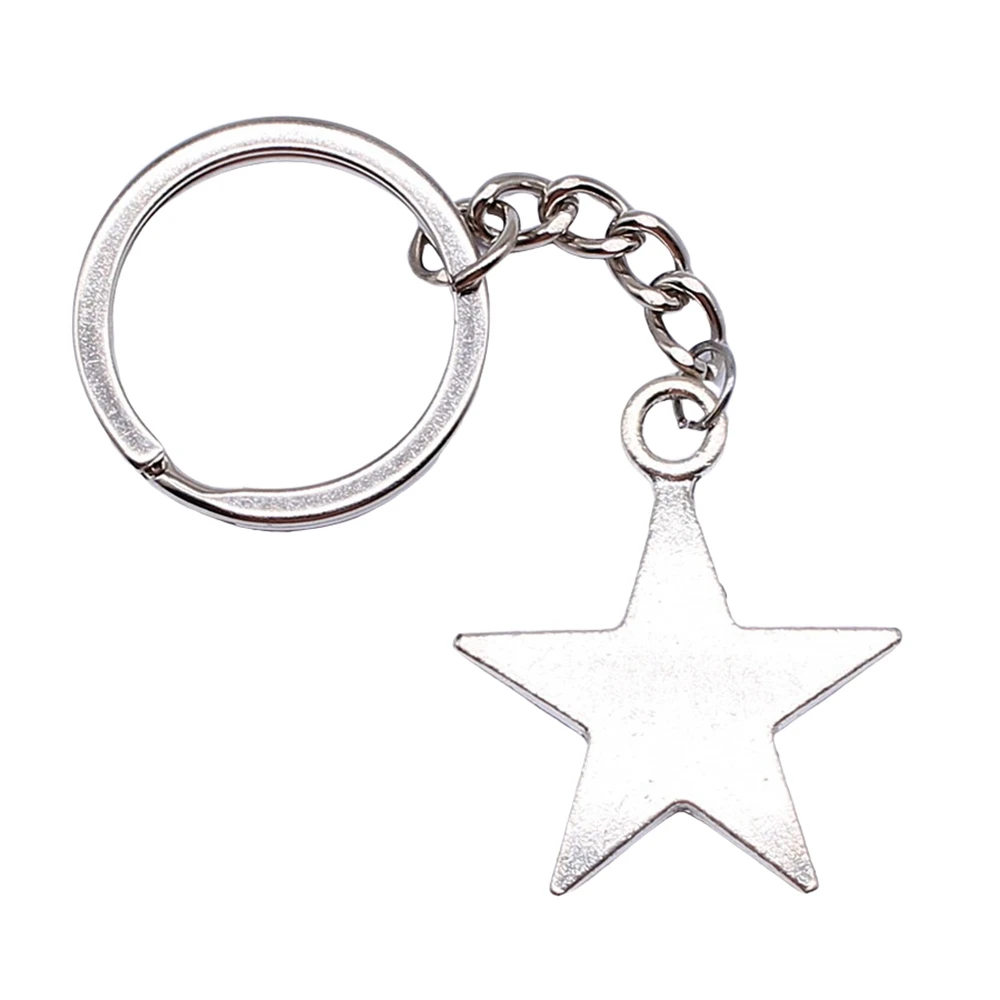 Фото 1 Piece Jewelry Car Key Chain Party Gift Keychains 35x29mm Star Charms Rings | Украшения и аксессуары