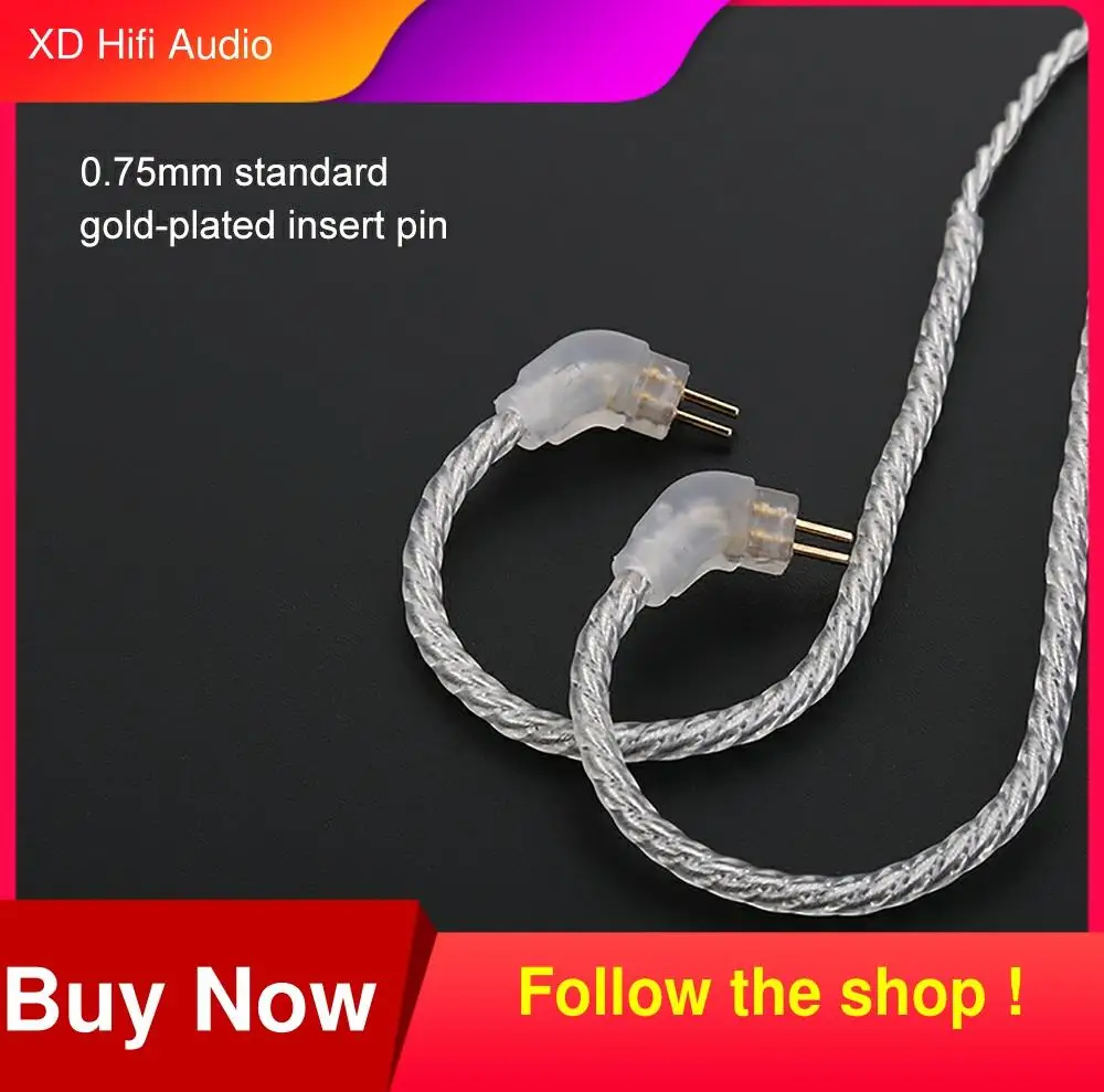 Upgraded Plated Silver Cable Gold Plated needle Replacement Cable 3.5mm 2Pin/MMCX For V80/V60/V20 ZS10/ZS6/ES4 SE846 Universal
Upgraded Plated Silver Cable Gold Plated needle Replacement Cable 3.5mm 2Pin/MMCX For V80/V60/V20 ZS10/ZS6/ES4 SE846 Universal
