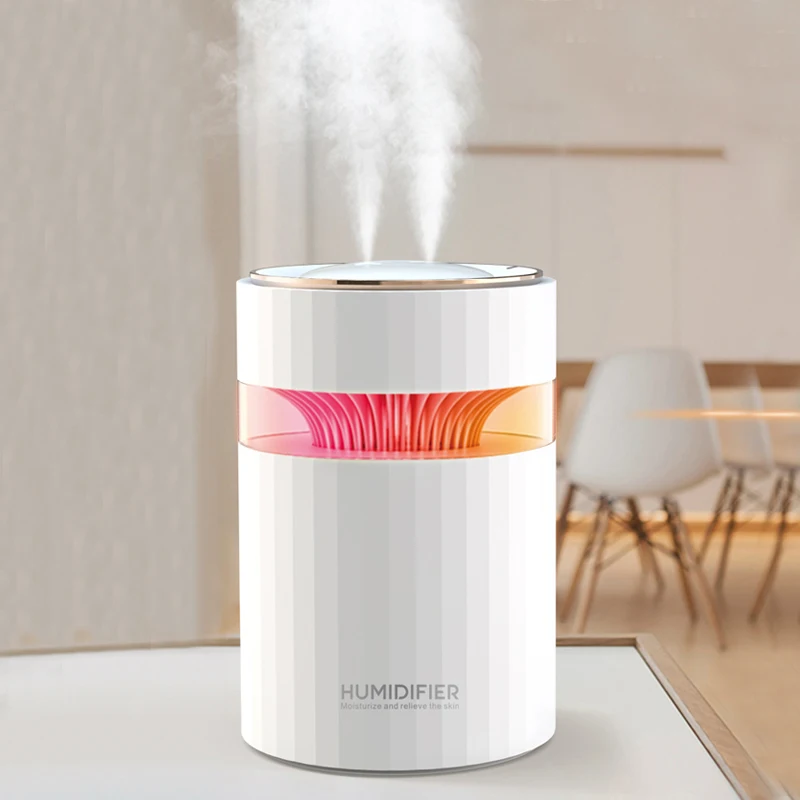 Double Nozzle USB Air Humidifier 900ML Water Capacity Cool Mist Maker Fogger with Colorful Nightlight Ultrasonic Humidificador
Double Nozzle USB Air Humidifier 900ML Water Capacity Cool Mist Maker Fogger with Colorful Nightlight Ultrasonic Humidificador