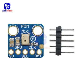 diymore MP34DT01 PDM Digital MEMS Microphone Module Simple Pulse Density Modulation Output Small Omnidirectional Microphone
diymore MP34DT01 PDM Digital MEMS Microphone Module Simple Pulse Density Modulation Output Small Omnidirectional Microphone