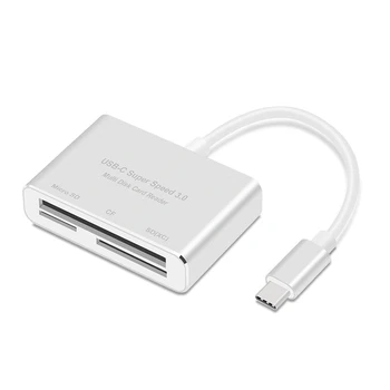 Type-C Port Phone Camera CF SD TF Memory Card High Speed USB 3.0 Aluminum Alloy Case Card Reader
Type-C Port Phone Camera CF SD TF Memory Card High Speed USB 3.0 Aluminum Alloy Case Card Reader
