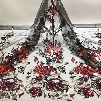 New design French Net Sequin Lace Fabric 2020 Latest african sequence lace fabric with embroidery tulle fabric red T3110
New design French Net Sequin Lace Fabric 2020 Latest african sequence lace fabric with embroidery tulle fabric red T3110