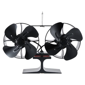 Fireplace Double Head 8 Blade Heat Powered Stove Fan Wood Burner Eco Friendly Quiet Fan Home Efficient Heat Distribution
Fireplace Double Head 8 Blade Heat Powered Stove Fan Wood Burner Eco Friendly Quiet Fan Home Efficient Heat Distribution