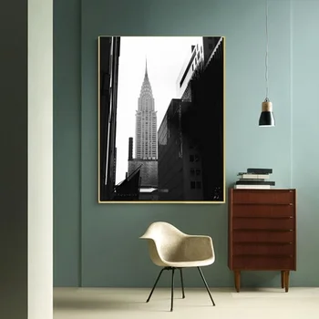 Black and White Art Modern Art Canvas Poster Chrysler building New York Print Home Wall Decor Painting No Frame
Black and White Art Modern Art Canvas Poster Chrysler building New York Print Home Wall Decor Painting No Frame