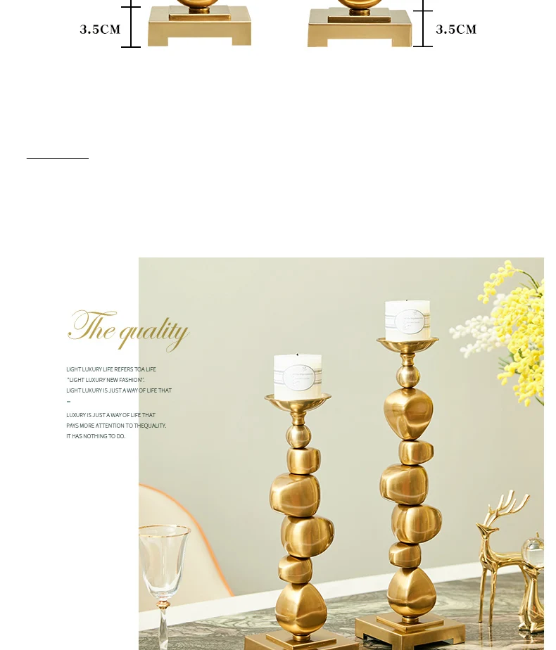 Luxtry Stacking Irregular Geometric Metal Blocks Ornament Candlestick Holder For Dining Table Wedding Christmas Home Decoration Luxtry Stacking Irregular Geometric Metal Blocks Ornament Candlestick Holder For Dining Table Wedding Christmas Home Decoration