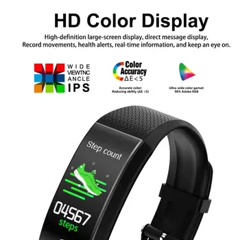 To Monitor Body Temperature And Heartrate Sleep Monitor USB Charger Band QW18T Touch Screen Bluetooth IP68 Sports Smart Watch
To Monitor Body Temperature And Heartrate Sleep Monitor USB Charger Band QW18T Touch Screen Bluetooth IP68 Sports Smart Watch