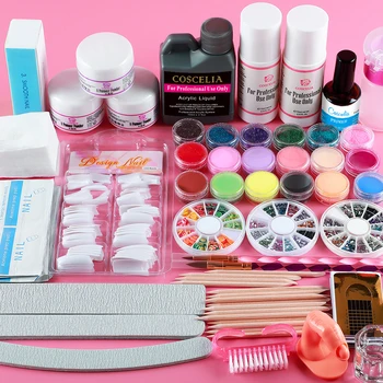 Professional COSCELIA Acrylic Liquid Powder Glitter Clipper Primer File Nail Art Tips Tool Brush Tools Set Kit
Professional COSCELIA Acrylic Liquid Powder Glitter Clipper Primer File Nail Art Tips Tool Brush Tools Set Kit