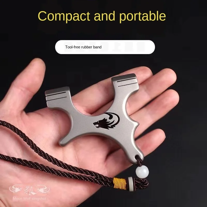 New 304 Stainless Steel Crooked Handle Slingshot Mini Portable Ultra-Stretch Card Clip Flat Leather Pocket Slingshot
New 304 Stainless Steel Crooked Handle Slingshot Mini Portable Ultra-Stretch Card Clip Flat Leather Pocket Slingshot