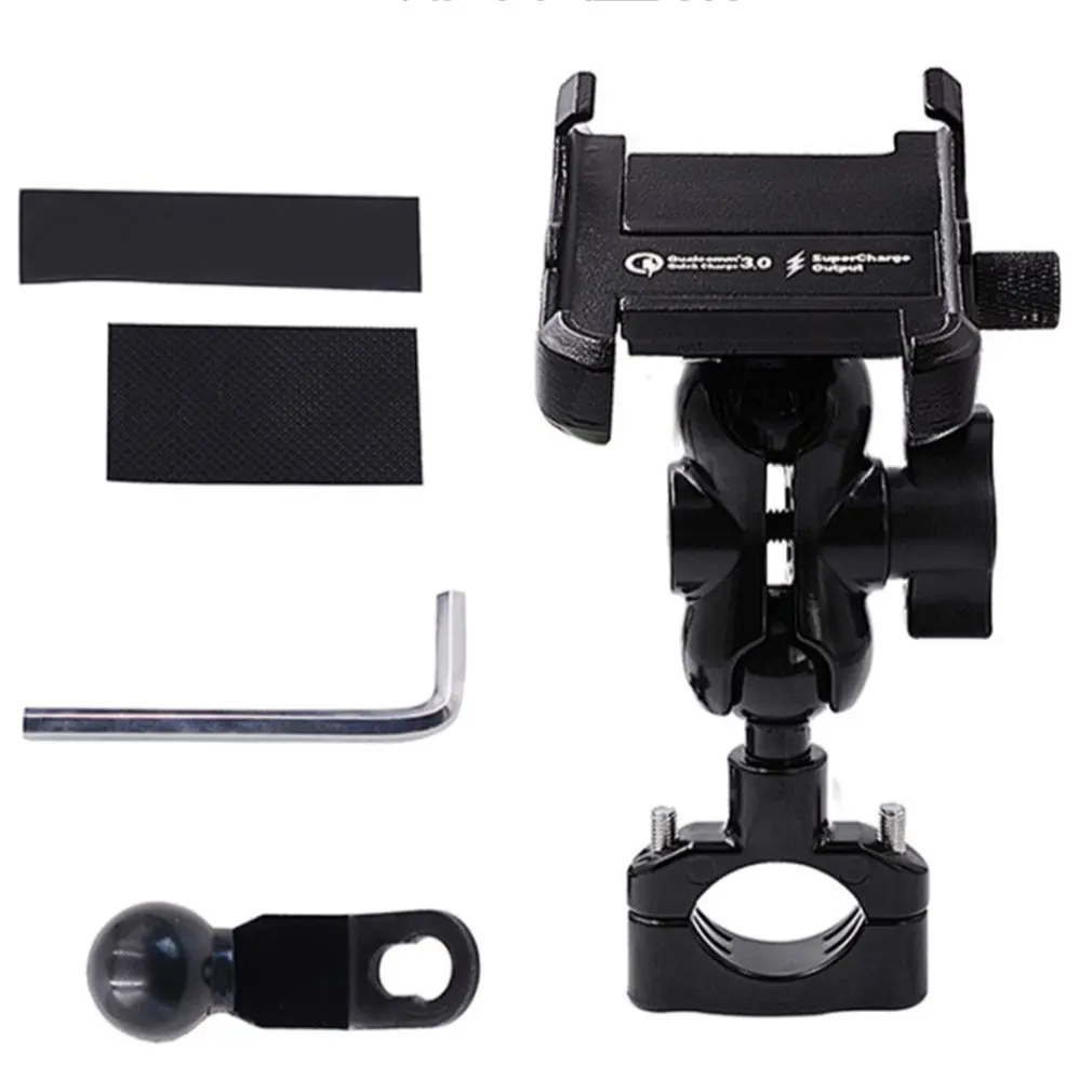Waterproof Metal Motorcycle Smart Phone Mount with QC 3.0 USB Quick Charger Motorbike Mirror Handlebar Stand Holder
Waterproof Metal Motorcycle Smart Phone Mount with QC 3.0 USB Quick Charger Motorbike Mirror Handlebar Stand Holder