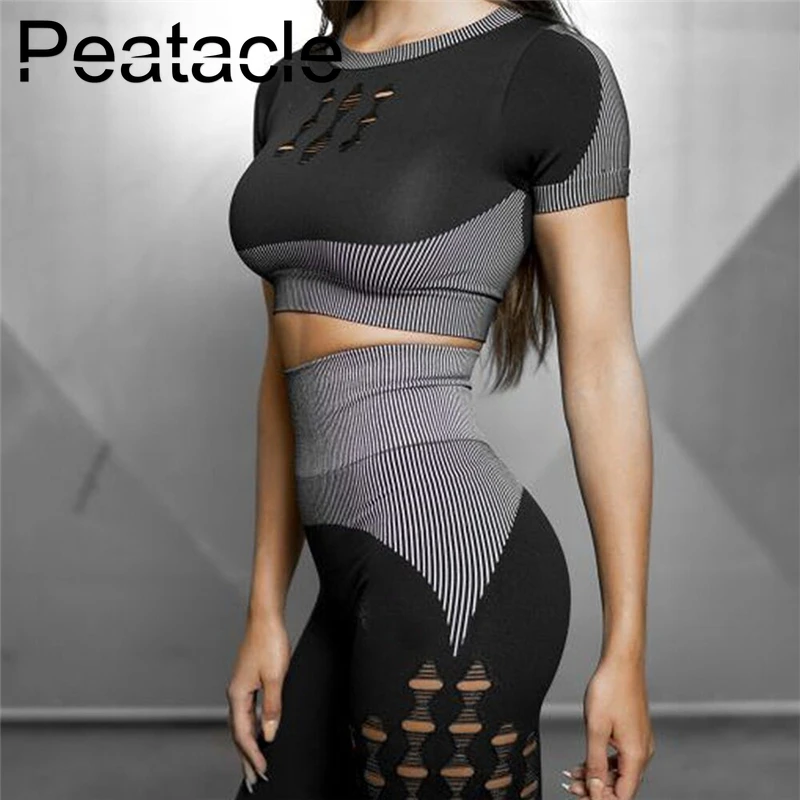 Peatacle 2 Piece Seamless Set Woman Sportswear Tracksuit Sport Suit Women Yoga Set Womens Exercise Sets Gym Fitness Workout 2019
Peatacle 2 Piece Seamless Set Woman Sportswear Tracksuit Sport Suit Women Yoga Set Womens Exercise Sets Gym Fitness Workout 2019