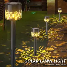 Solar Flame Night Light Waterproof Decorative Lamps Landscape Projection LED Light Hollow-carved Lawn Lamp Garden Accessories
Solar Flame Night Light Waterproof Decorative Lamps Landscape Projection LED Light Hollow-carved Lawn Lamp Garden Accessories