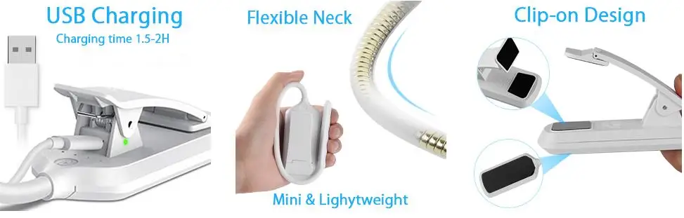 Book Light Lamp USB Rechargeable Mini LED Reading Light Warm Clip Lamp Brightness Desk Table Read Night Light For Travel Bedroom Book Light Lamp USB Rechargeable Mini LED Reading Light Warm Clip Lamp Brightness Desk Table Read Night Light For Travel Bedroom