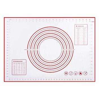 Silicone Baking Mats Reusable Pastry Mat Baking Sheet Large Rolling Dough Mat Baking Tray Liner for Fondant, Pizza, Cookies
Silicone Baking Mats Reusable Pastry Mat Baking Sheet Large Rolling Dough Mat Baking Tray Liner for Fondant, Pizza, Cookies