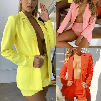 Fashion Candy Color Women's Basic Blazer + Pants Slim Suit Jacket Suit Jacket Set
Fashion Candy Color Women's Basic Blazer + Pants Slim Suit Jacket Suit Jacket Set