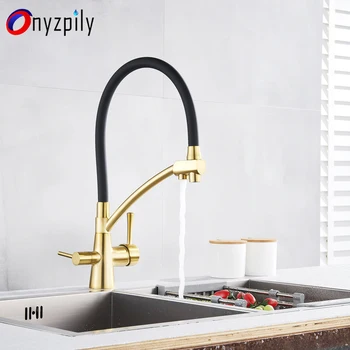 New Golden Chrome Kitchen Sink Faucet Tap Pure Water Filter Mixer Crane Dual Handles Purification Kitchen Hot and Cold Faucet
New Golden Chrome Kitchen Sink Faucet Tap Pure Water Filter Mixer Crane Dual Handles Purification Kitchen Hot and Cold Faucet