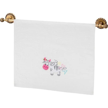 Terry towel ABC-Zebra, White, 50Х90, Embroidery