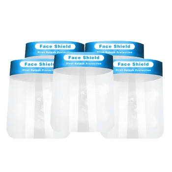 5pcs Safety Faceshield Transparent Full Face Cover Protective Film Tool Anti-fog Premium PVC Material Face Shield
5pcs Safety Faceshield Transparent Full Face Cover Protective Film Tool Anti-fog Premium PVC Material Face Shield