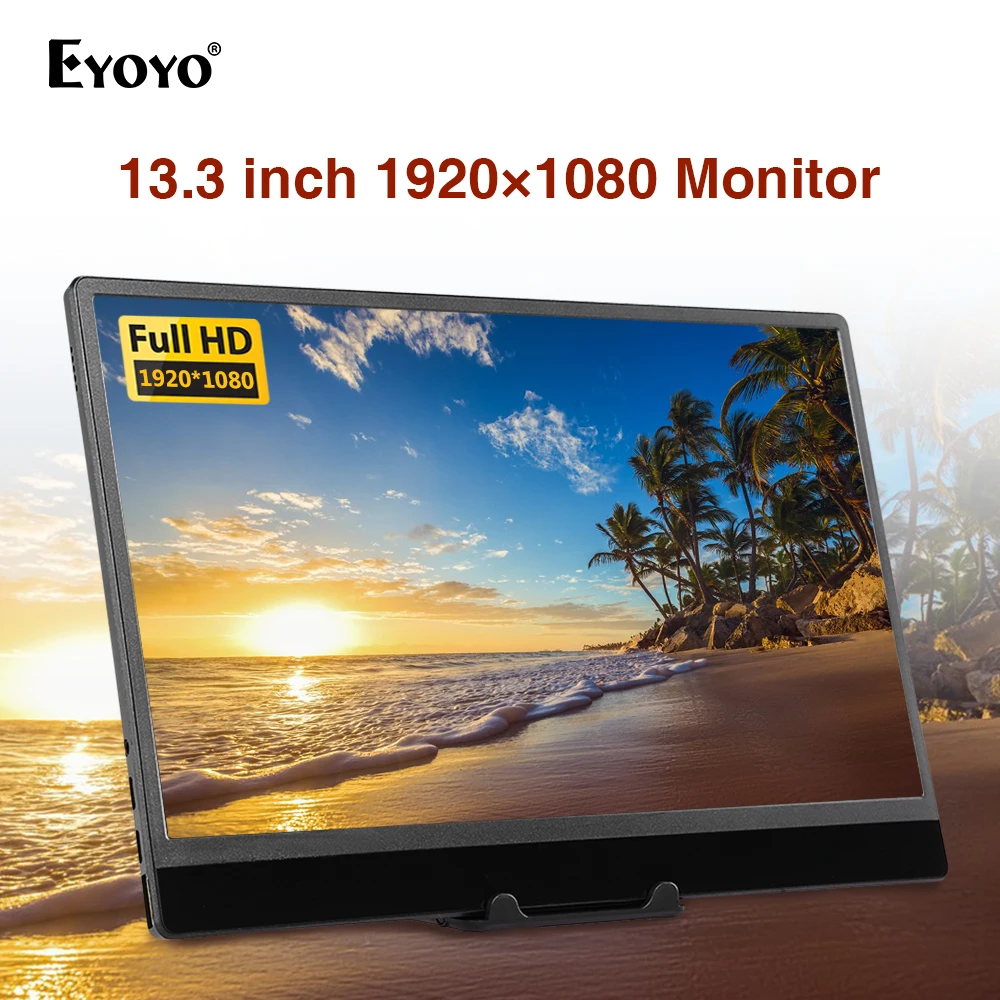 EYOYO EM13RS 13.3" thin portable lcd gaming monitor FHD HDR Screen usb type c hdmi moniteur for laptop phone xbox switch ps4
EYOYO EM13RS 13.3" thin portable lcd gaming monitor FHD HDR Screen usb type c hdmi moniteur for laptop phone xbox switch ps4