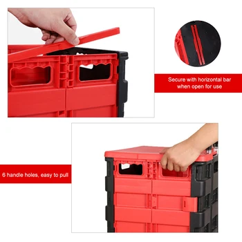 Hot 65L Portable Cart Folding Shopping Bag Cart Collapsible Handcart with Lid Rolling Grocery Cart Utility Basket Storage Baske
Hot 65L Portable Cart Folding Shopping Bag Cart Collapsible Handcart with Lid Rolling Grocery Cart Utility Basket Storage Baske