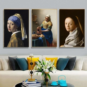 Collection of Paintings By Johannes Vermeer A Girl with A Pearl Earring Wall Pictures for Living Room Frameless Mirrors
Collection of Paintings By Johannes Vermeer A Girl with A Pearl Earring Wall Pictures for Living Room Frameless Mirrors