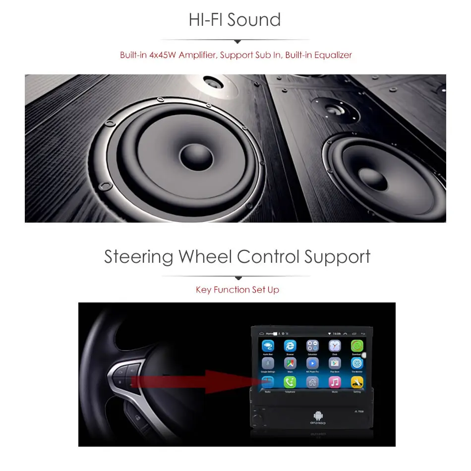 Cheap Single Din Android Quad Core 7 Inch Touch Screen Car Dash Player GPS WIFI Bluetooth Hean Unit Stereos 12V - 24V for Car Truck 16 Cheap Single Din Android Quad Core 7 Inch Touch Screen Car Dash Player GPS WIFI Bluetooth Hean Unit Stereos 12V - 24V for Car Truck 16