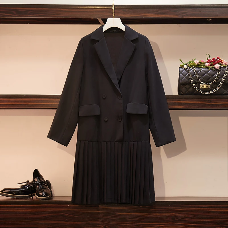 XL-5XL Plus Size 2019 Autumn Europe Style Women Turn Down Collar Long Sleeves Ruffles Dress Female Fashion Dresses Oversize N212
XL-5XL Plus Size 2019 Autumn Europe Style Women Turn Down Collar Long Sleeves Ruffles Dress Female Fashion Dresses Oversize N212
