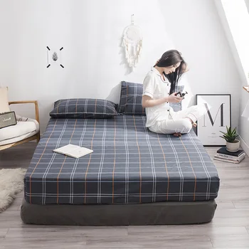 Fashion Black Plaid Fitted Sheet 100% Cotton Fabric Bed Sheet with Elastic Rubber Band 120*200cm,150*200cm,180*200cm King Size
Fashion Black Plaid Fitted Sheet 100% Cotton Fabric Bed Sheet with Elastic Rubber Band 120*200cm,150*200cm,180*200cm King Size